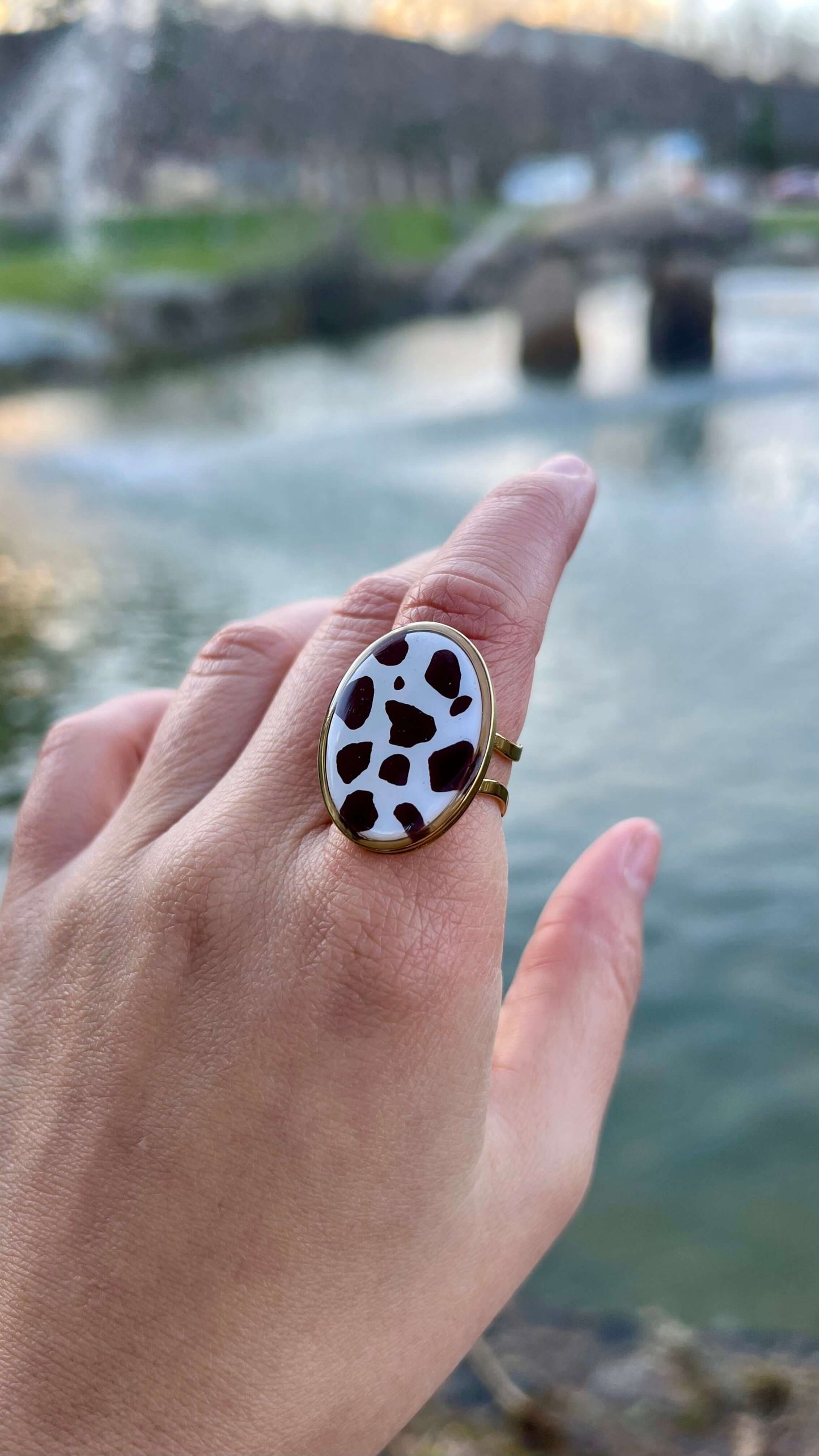 Clara maxi estampado vaquita