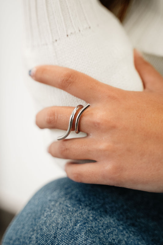 Anillo Celene plateado