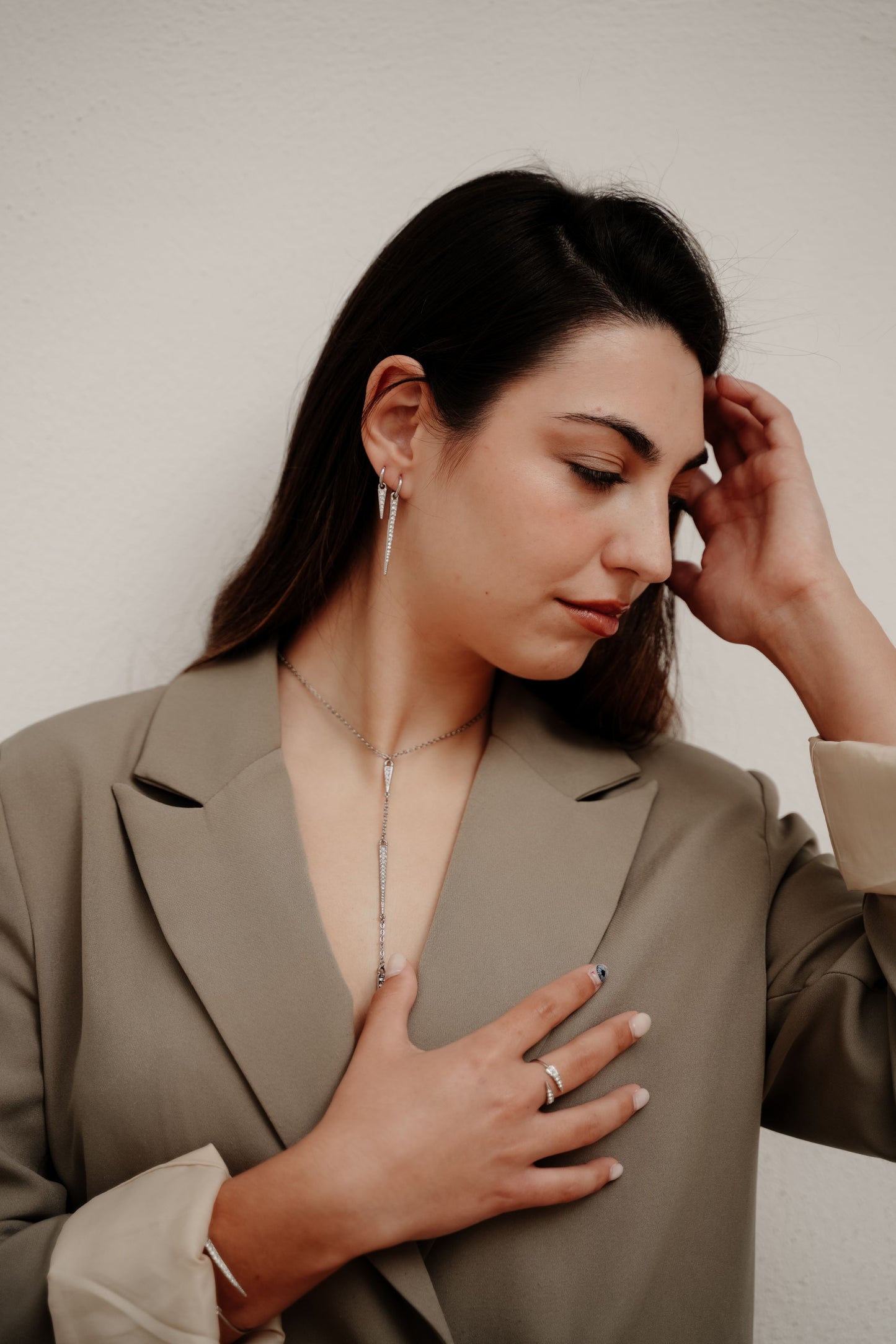 Collar Lúmina plateado