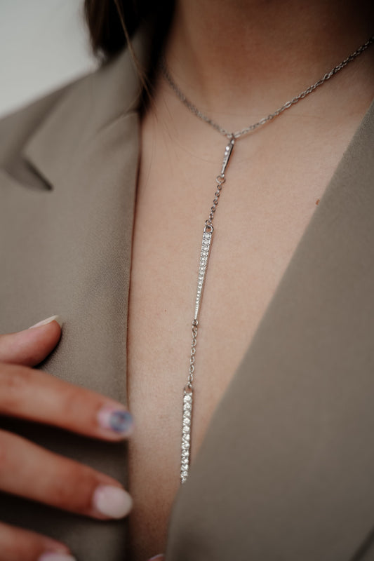 Collar Lúmina plateado