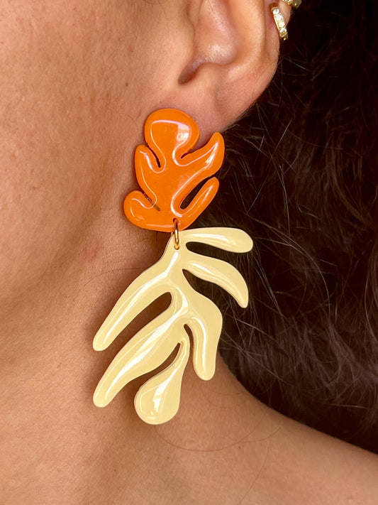 Coral amarillo y naranja