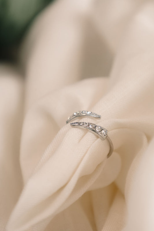 Anillo Lúmina plateado