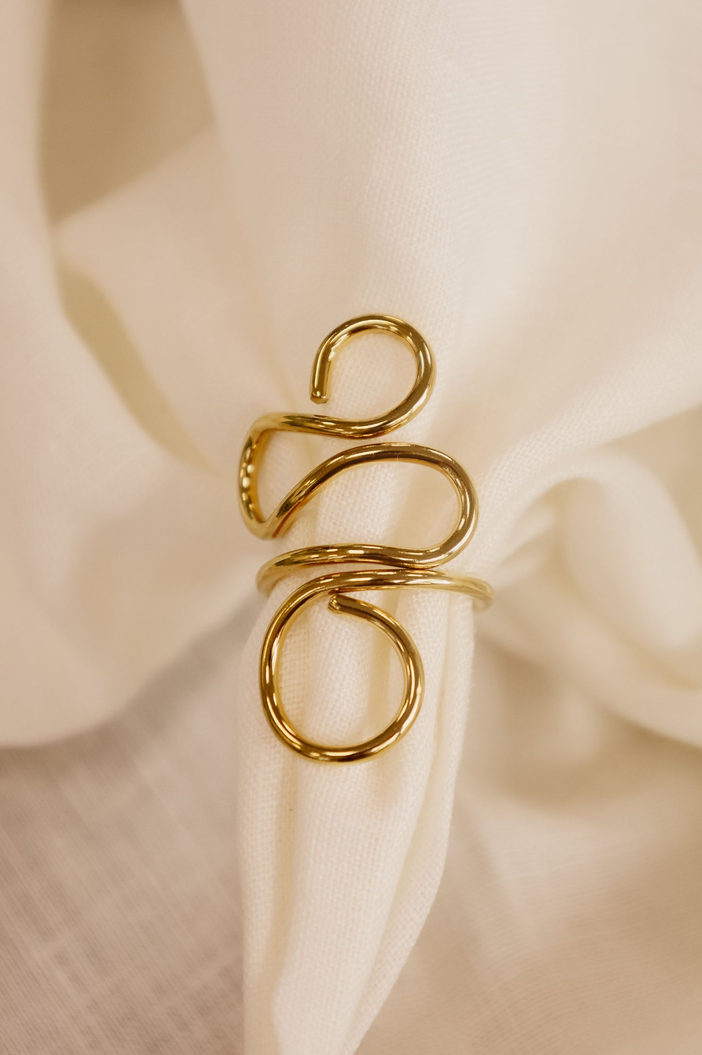 Anillo Opaline dorado