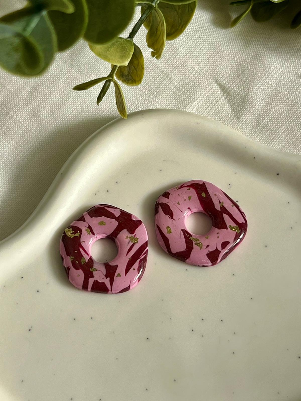 Oquira burdeos y rosa