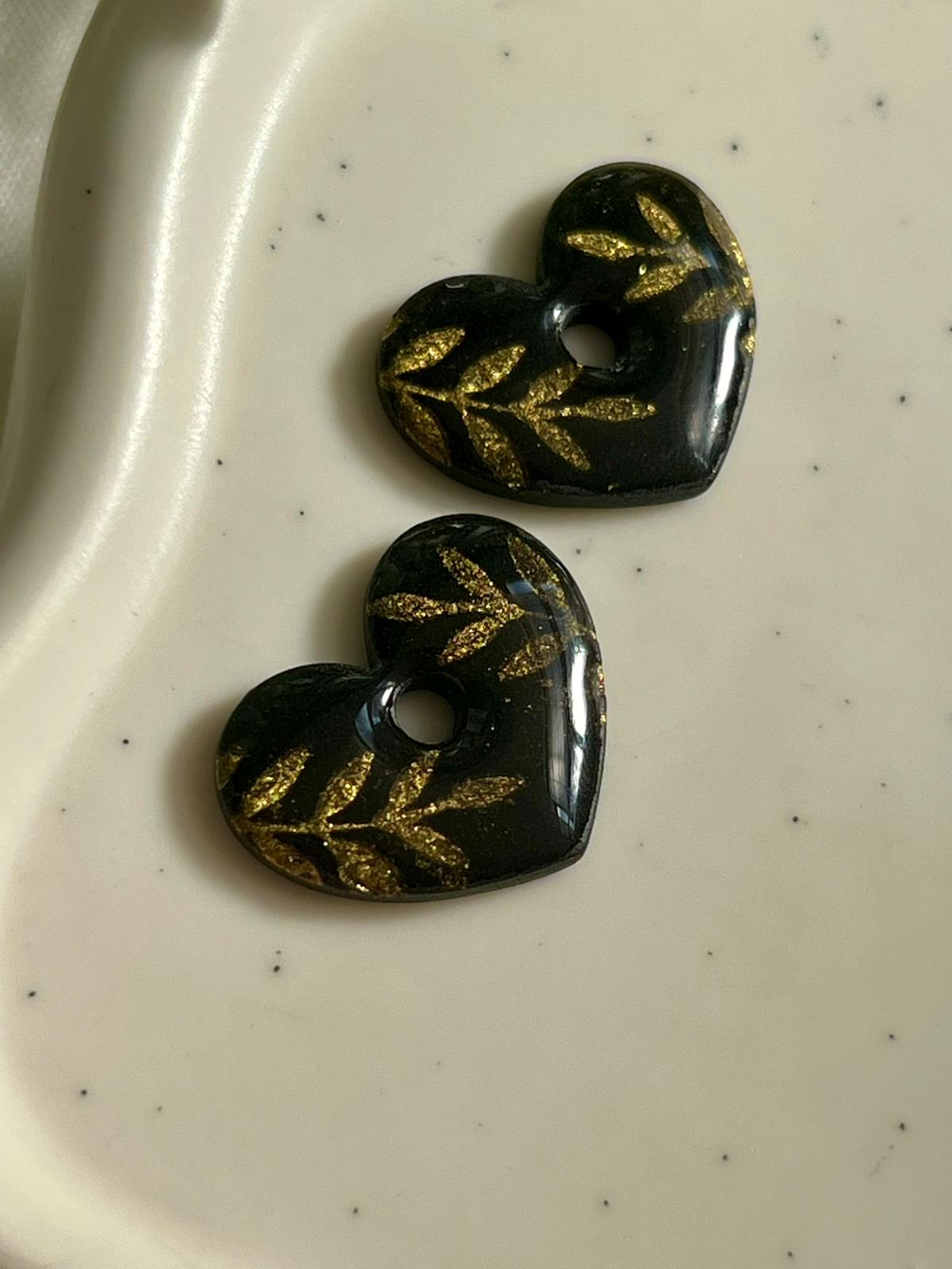 Heartie negro floral