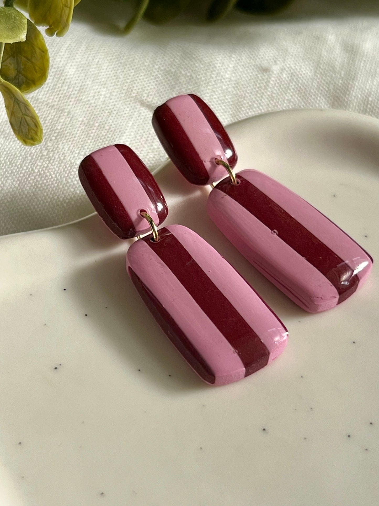 Siena rayas burdeos y rosa