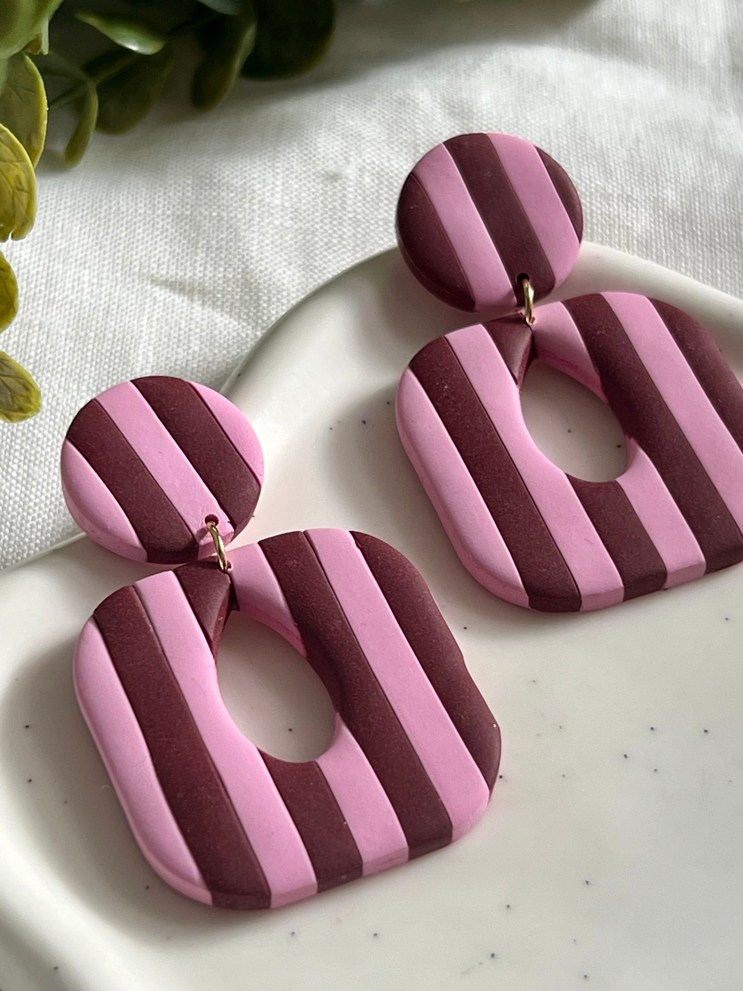 Emma rayas burdeos y rosa