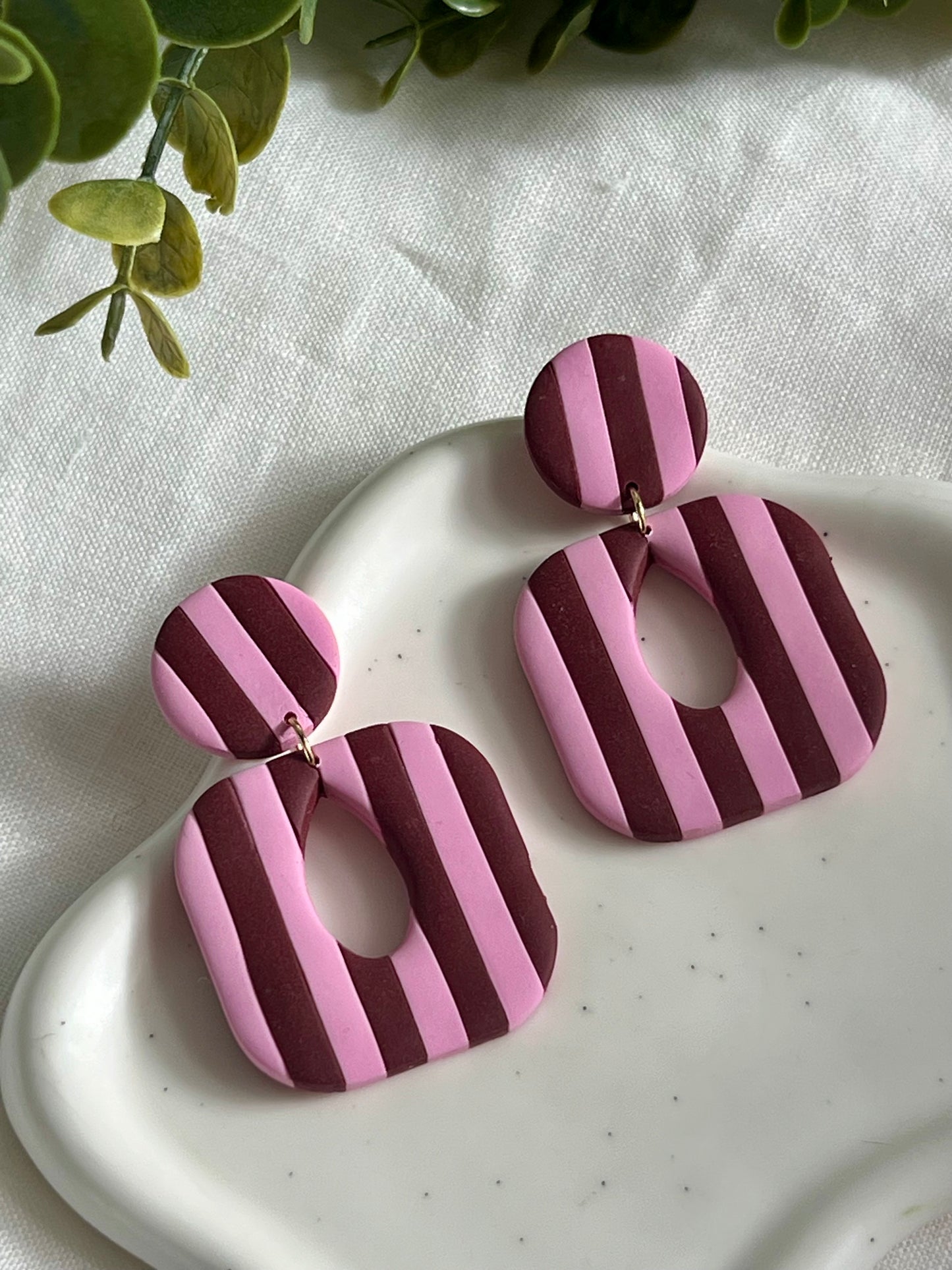 Emma rayas burdeos y rosa