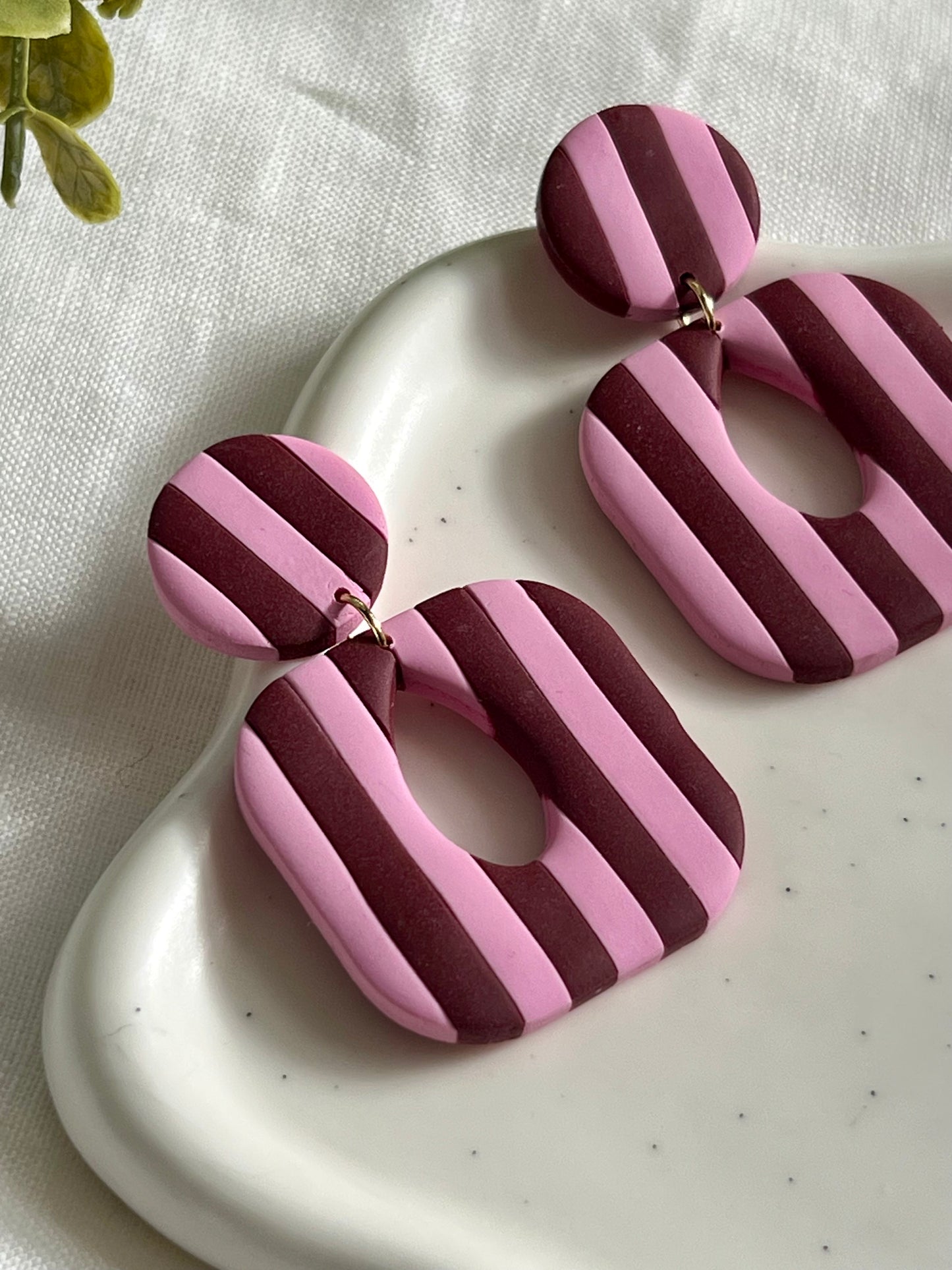 Emma rayas burdeos y rosa