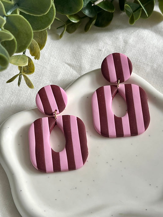 Emma rayas burdeos y rosa