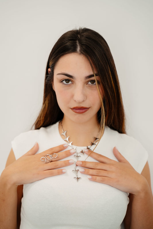 Collar Vélia plateado