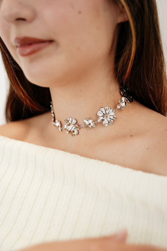 Chocker Nerina plateado