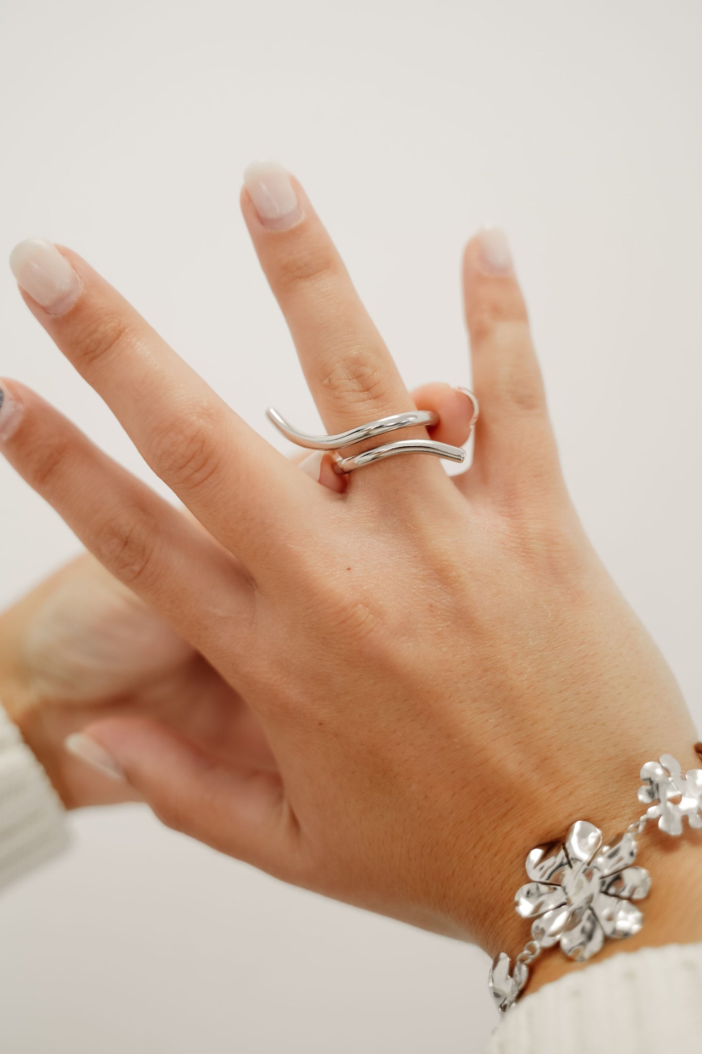 Anillo Celene plateado