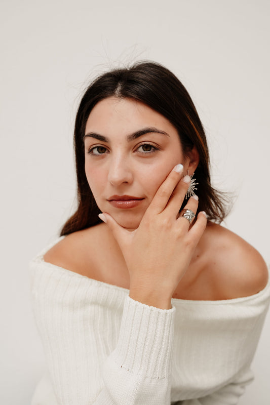 Anillo Liora plateado