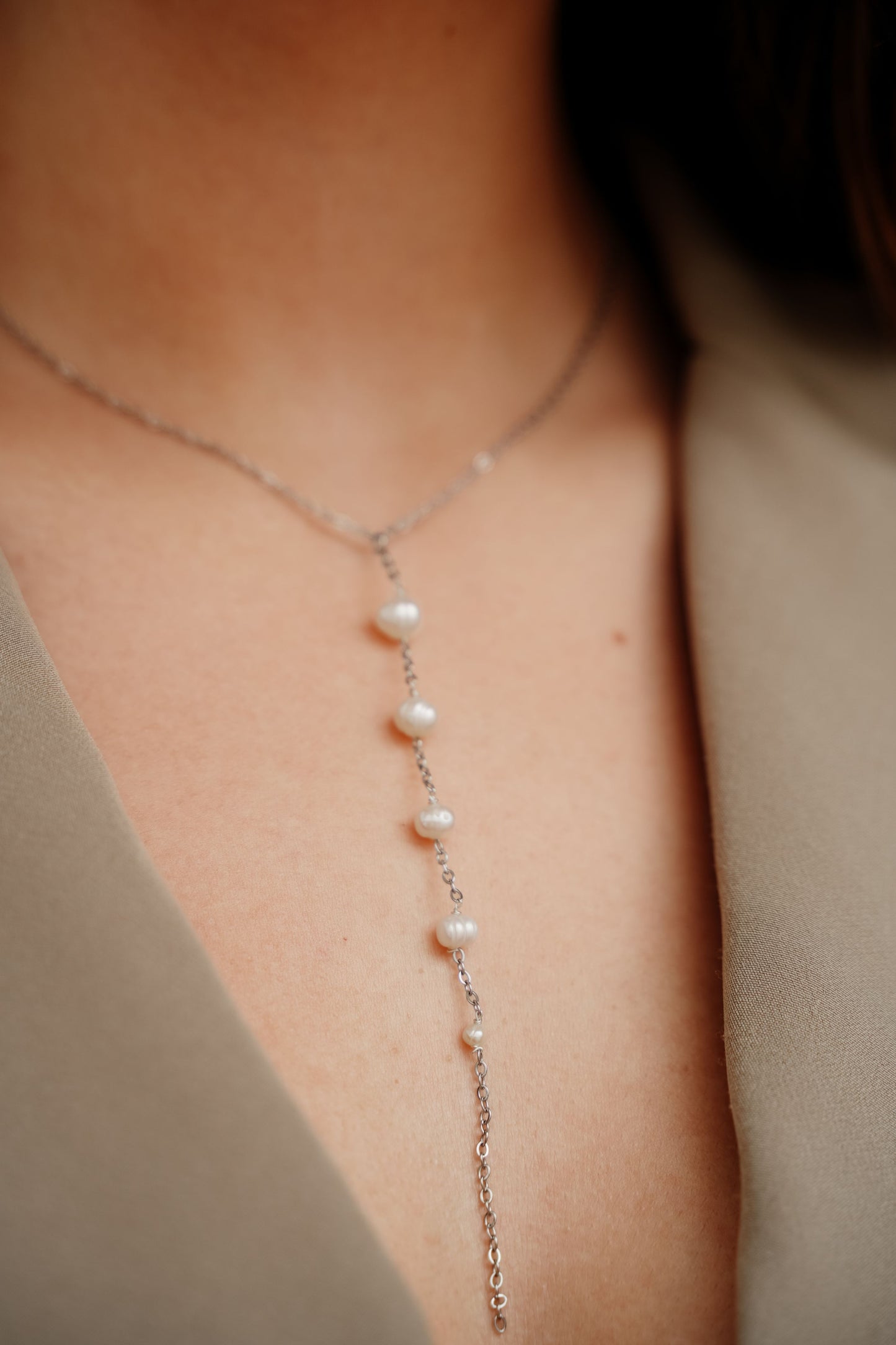 Collar Ophira plateado