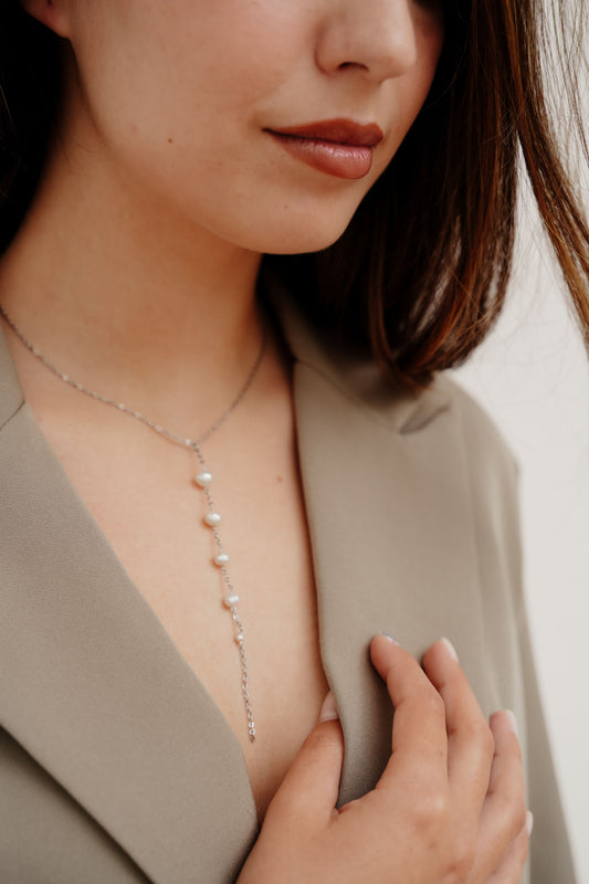 Collar Ophira plateado