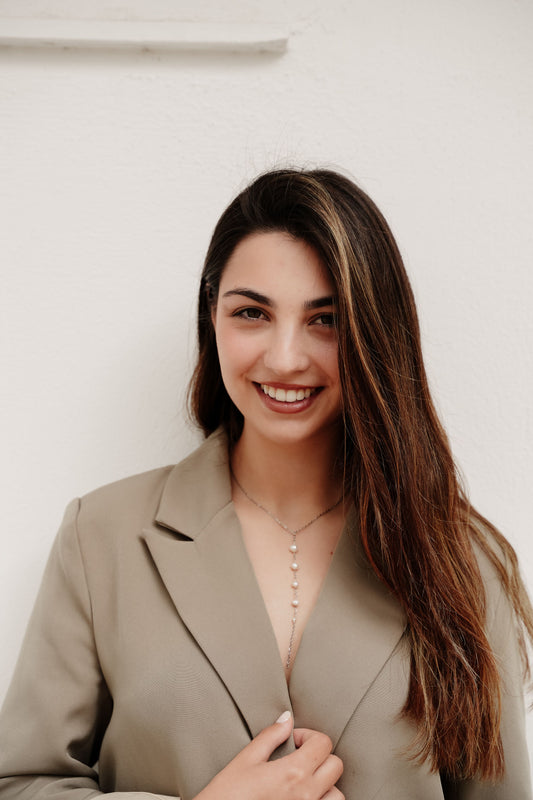 Collar Ophira plateado