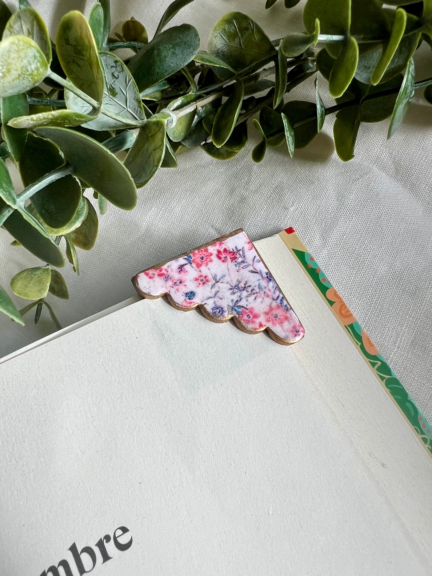 Marcapáginas Peonía