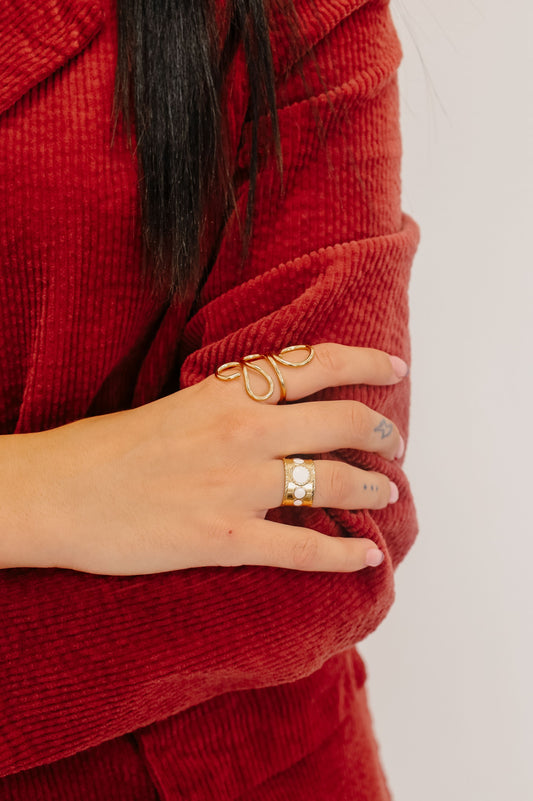 Anillo Opaline dorado