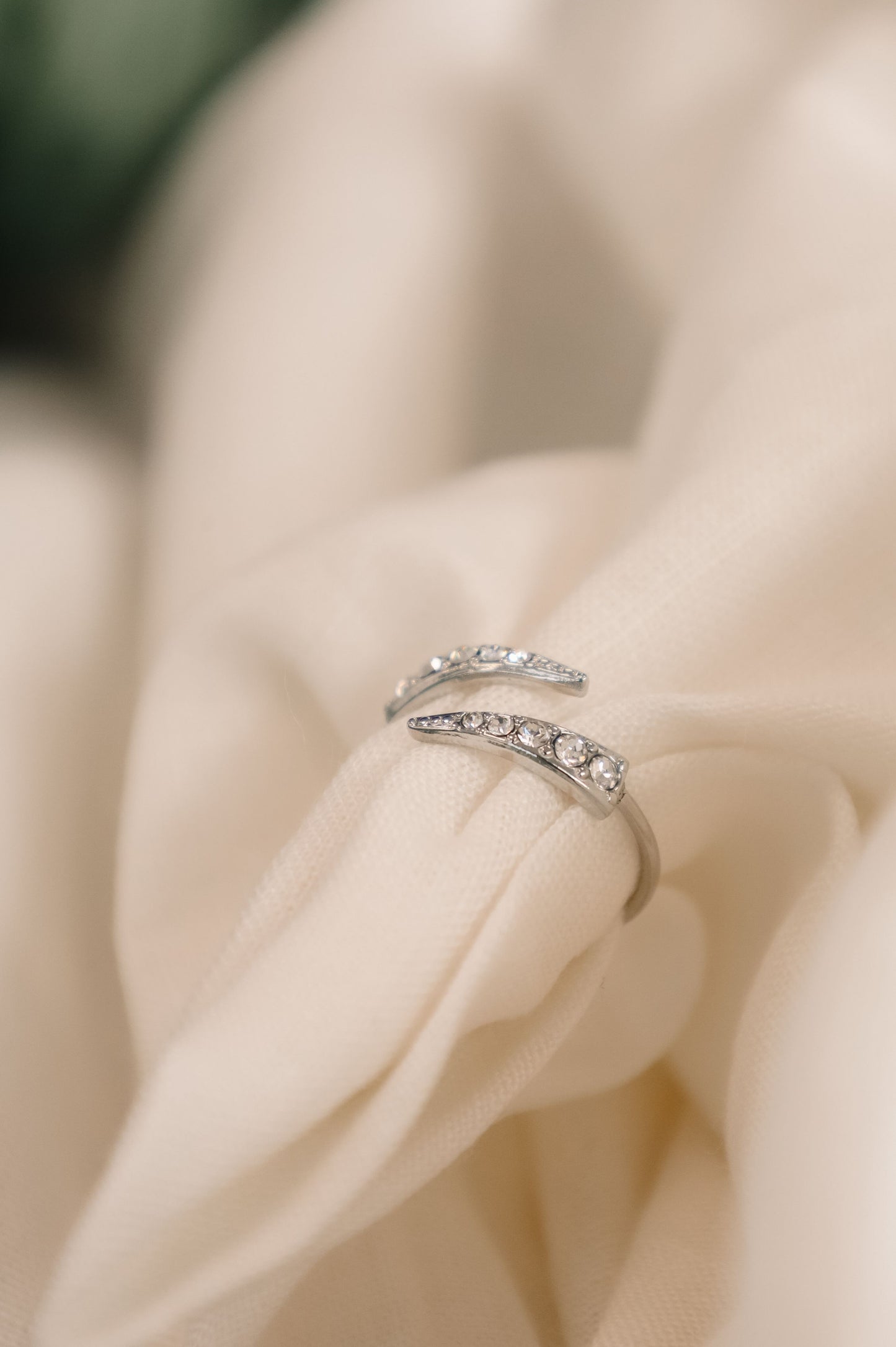 Anillo Lúmina plateado