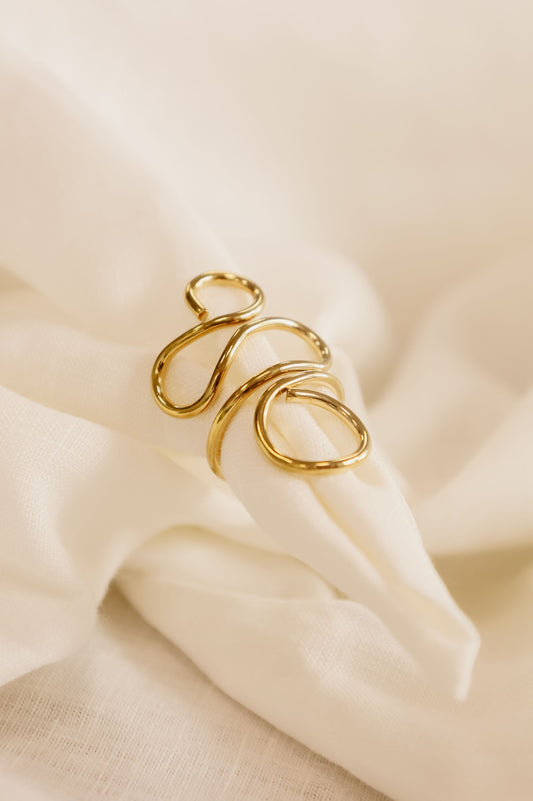 Anillo Opaline dorado