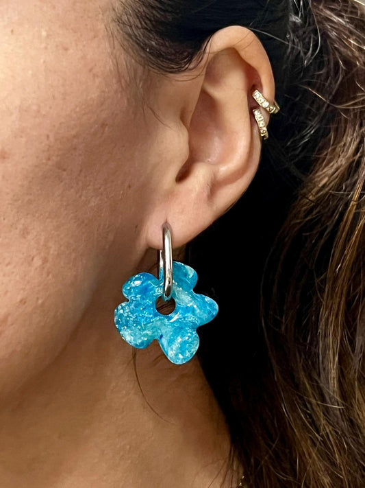 Flora mármol turquesa