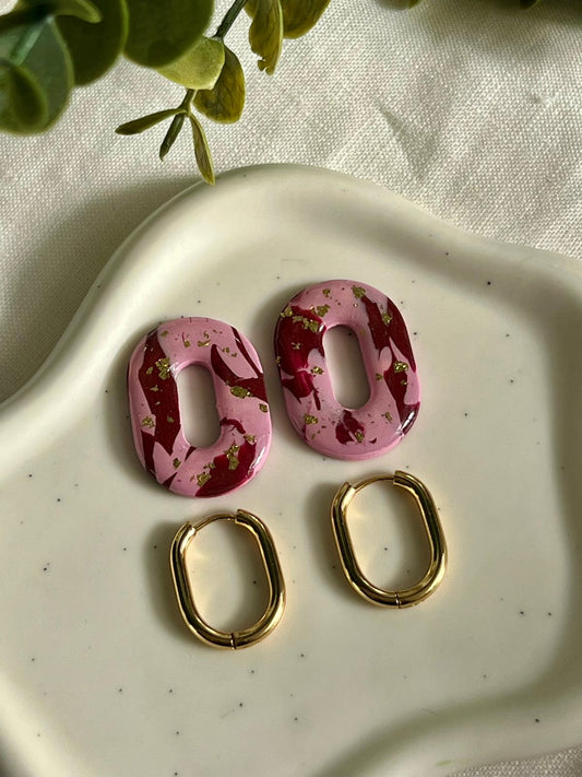 Clers burdeos y rosa