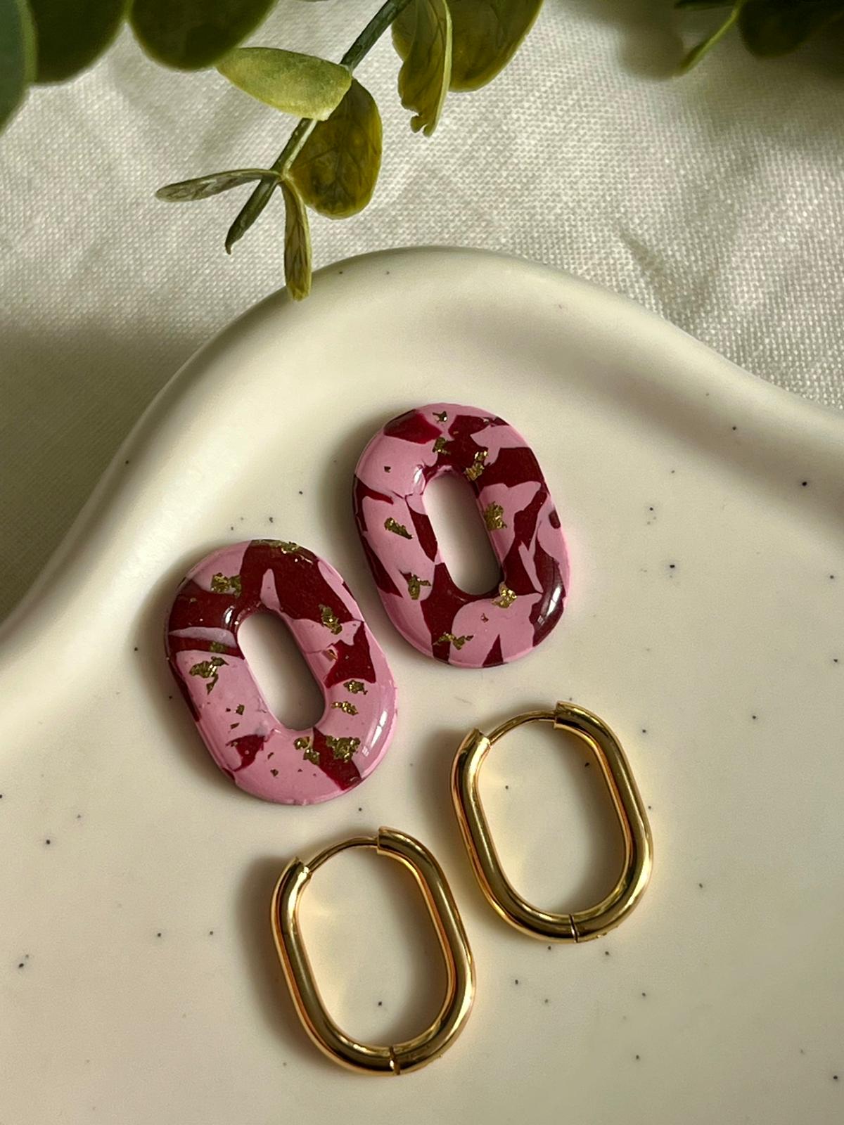 Mini Clers burdeos y rosa