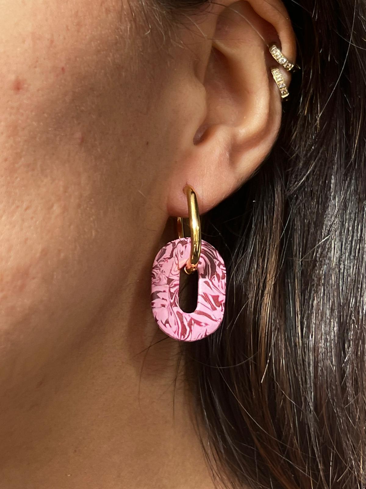 Mini Clers burdeos y rosa