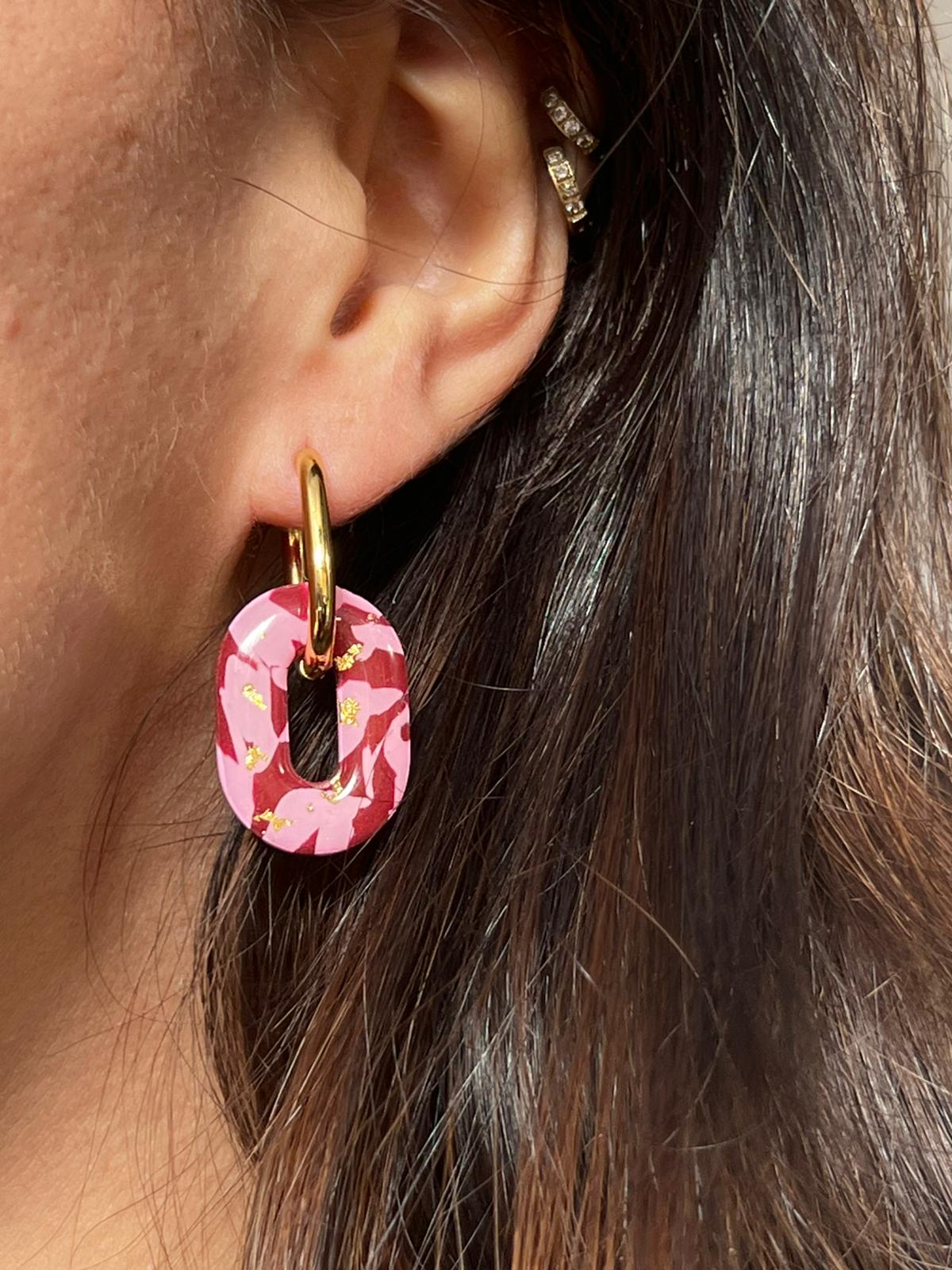 Mini Clers burdeos y rosa