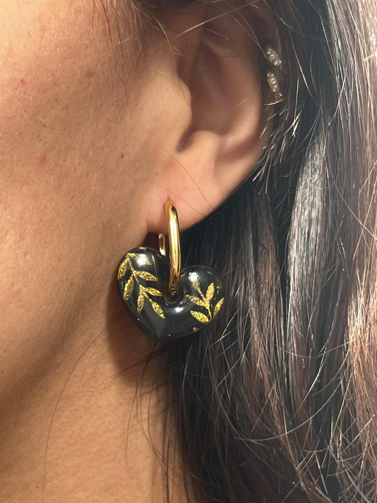 Heartie negro floral