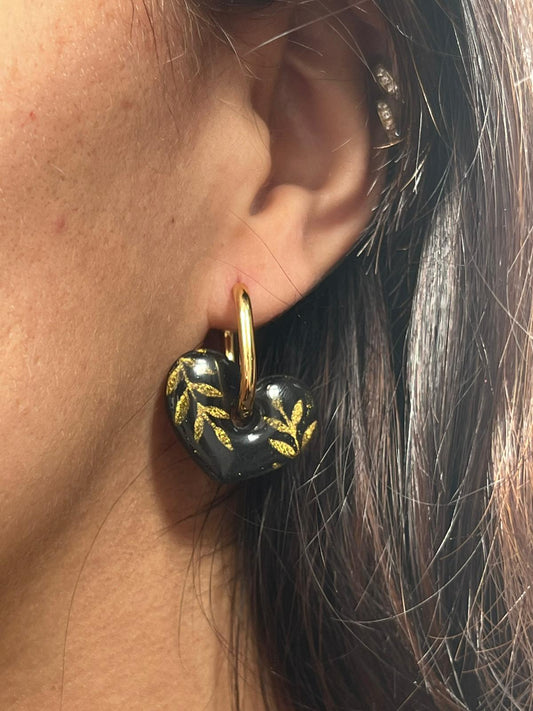 Heartie negro floral