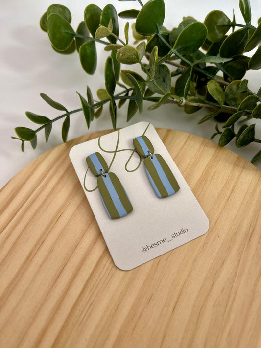 Siena rayas azul y caqui